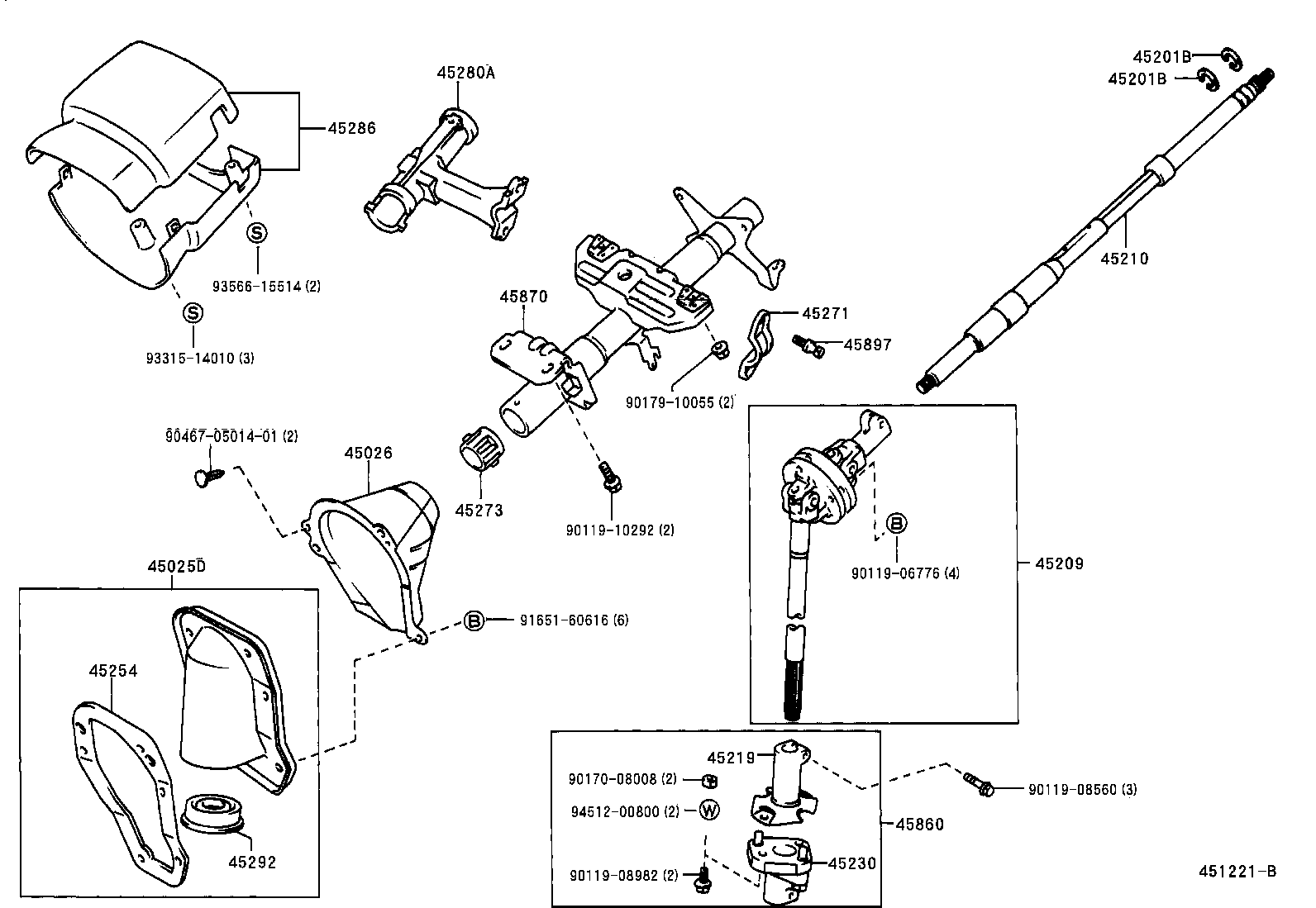  TACOMA |  STEERING COLUMN SHAFT