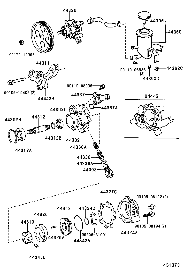  SUPRA |  VANE PUMP RESERVOIR POWER STEERING