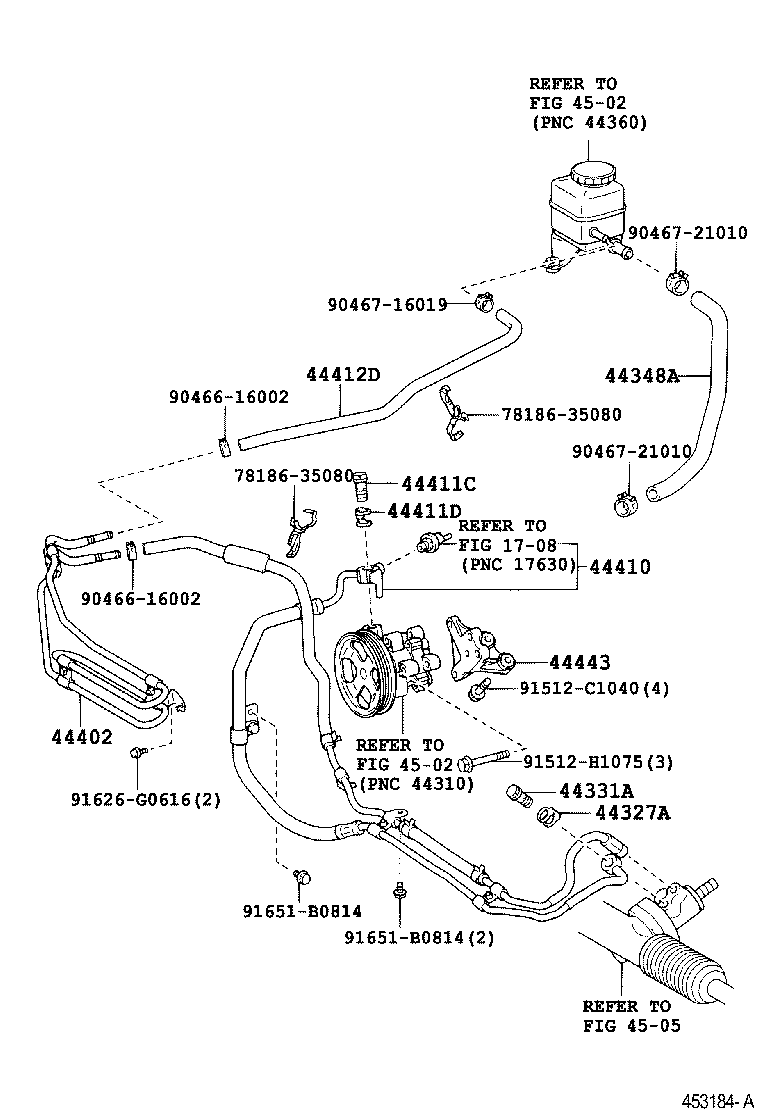  LX470 |  POWER STEERING TUBE