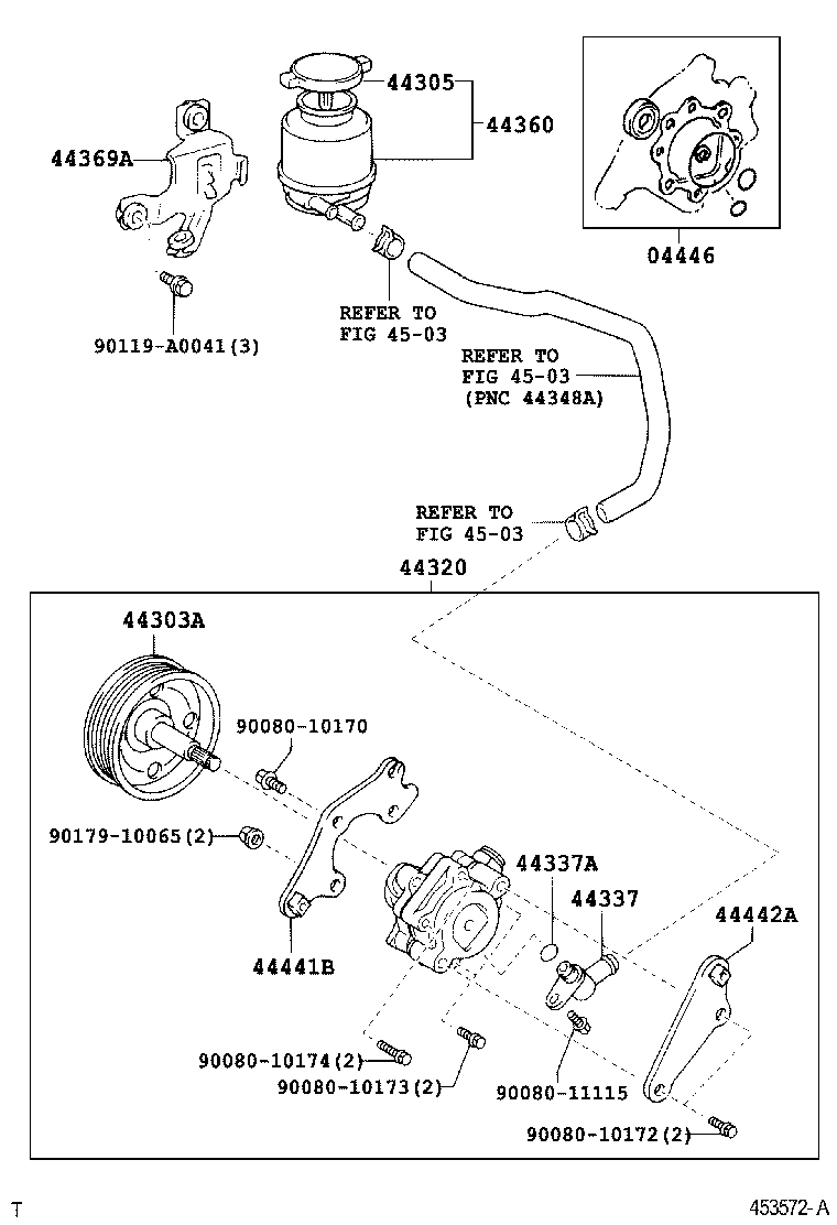  SOLARA |  VANE PUMP RESERVOIR POWER STEERING