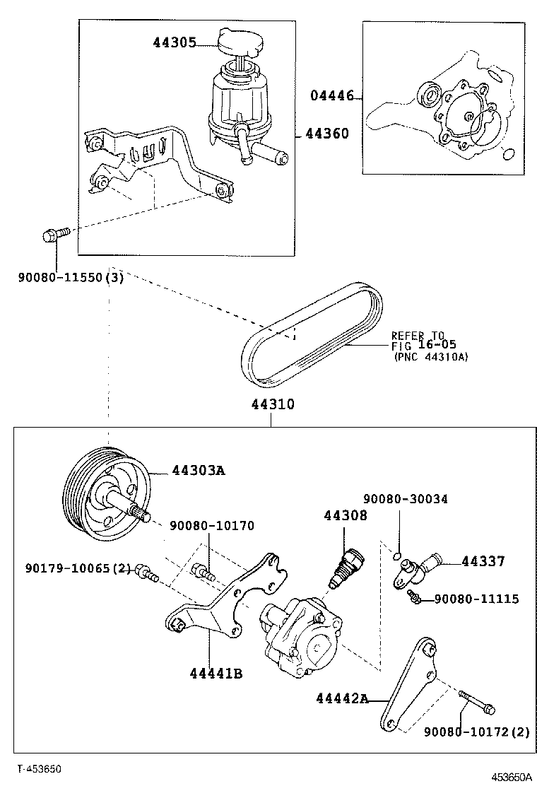  RX330 350 NAP |  VANE PUMP RESERVOIR POWER STEERING