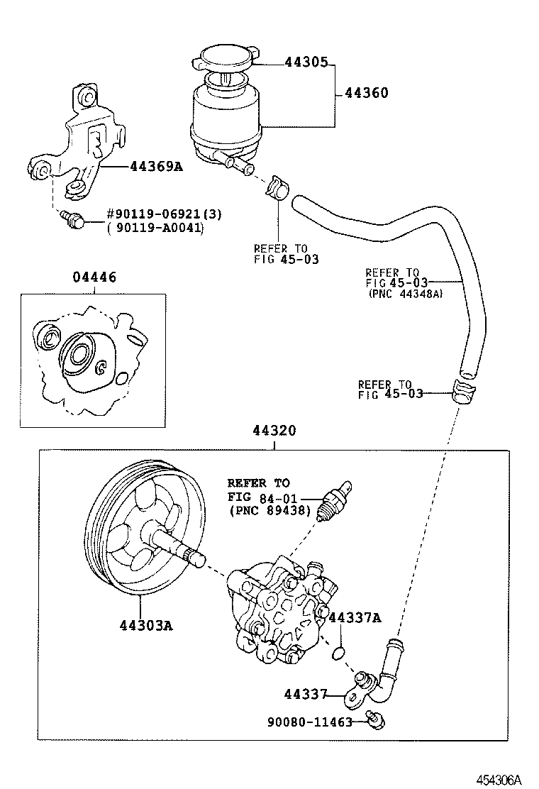  CAMRY NAP |  VANE PUMP RESERVOIR POWER STEERING