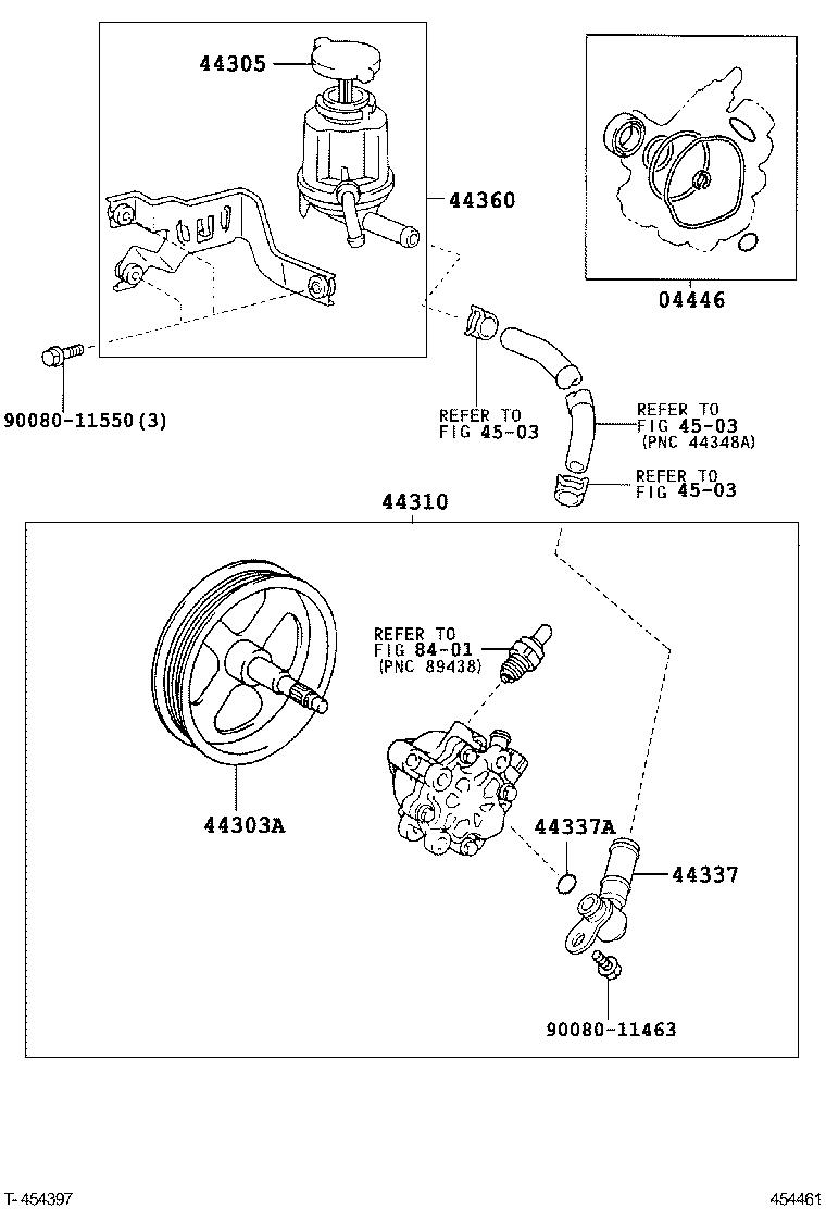  RX330 350 NAP |  VANE PUMP RESERVOIR POWER STEERING