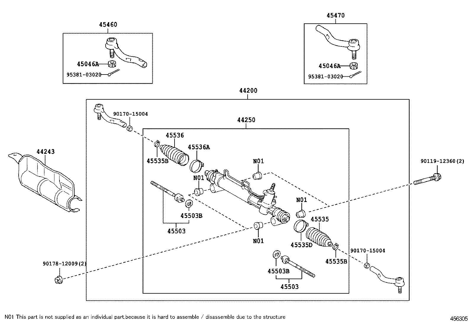  ES300 330 |  FRONT STEERING GEAR LINK