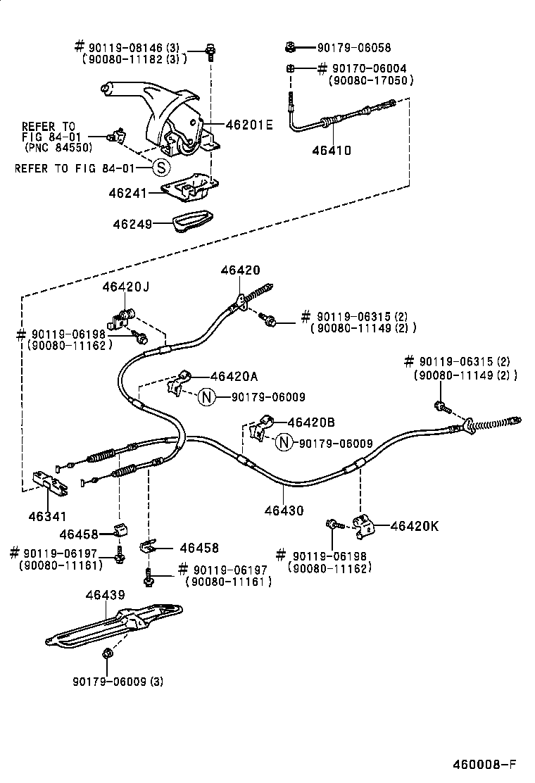  CAMRY NAP |  PARKING BRAKE CABLE
