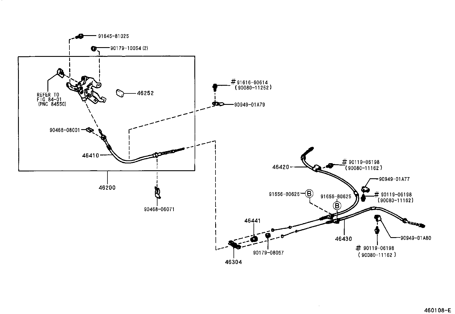  SIENNA |  PARKING BRAKE CABLE