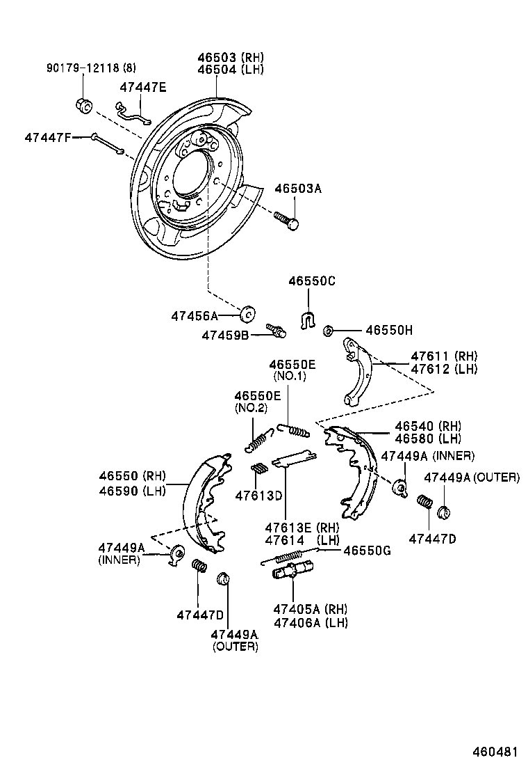  4RUNNER |  PARKING BRAKE CABLE