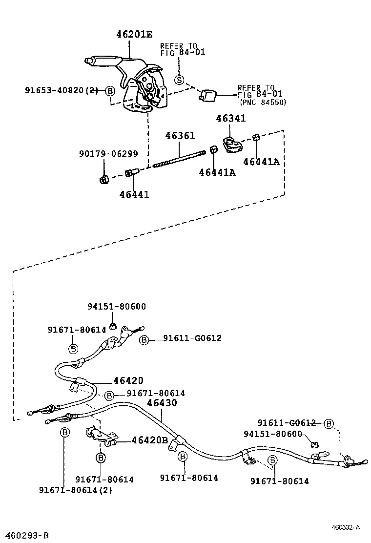  SCION XB |  PARKING BRAKE CABLE
