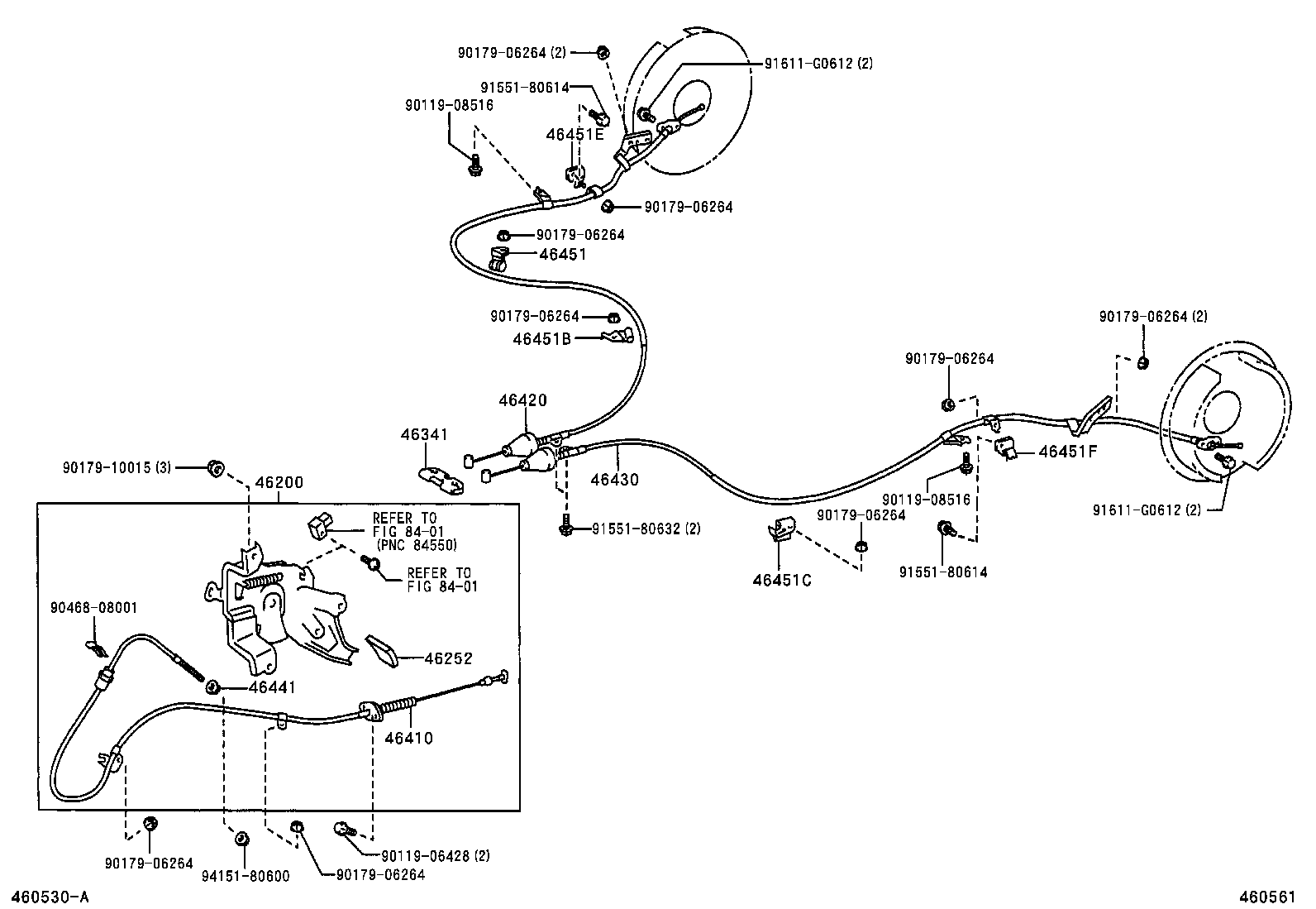  HIGHLANDER |  PARKING BRAKE CABLE