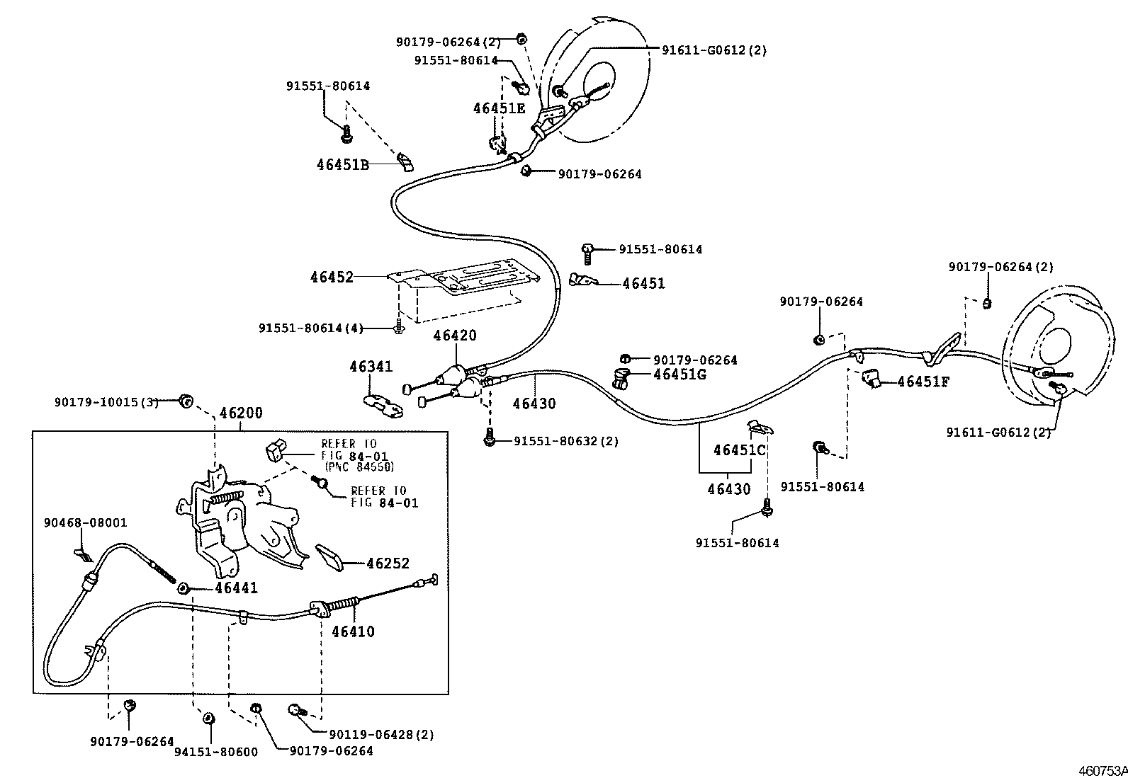 HIGHLANDER HV |  PARKING BRAKE CABLE