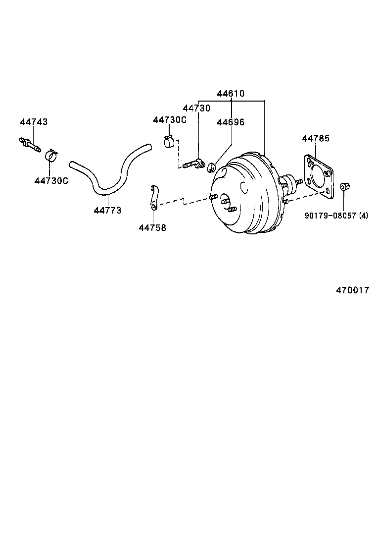  4RUNNER |  BRAKE BOOSTER VACUUM TUBE