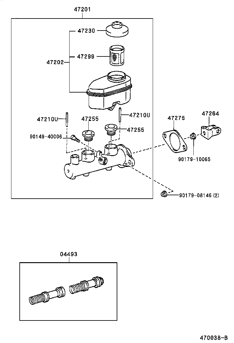  SOLARA |  BRAKE MASTER CYLINDER