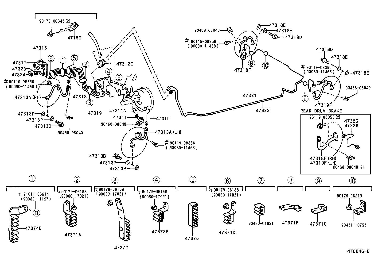  CAMRY NAP |  BRAKE TUBE CLAMP