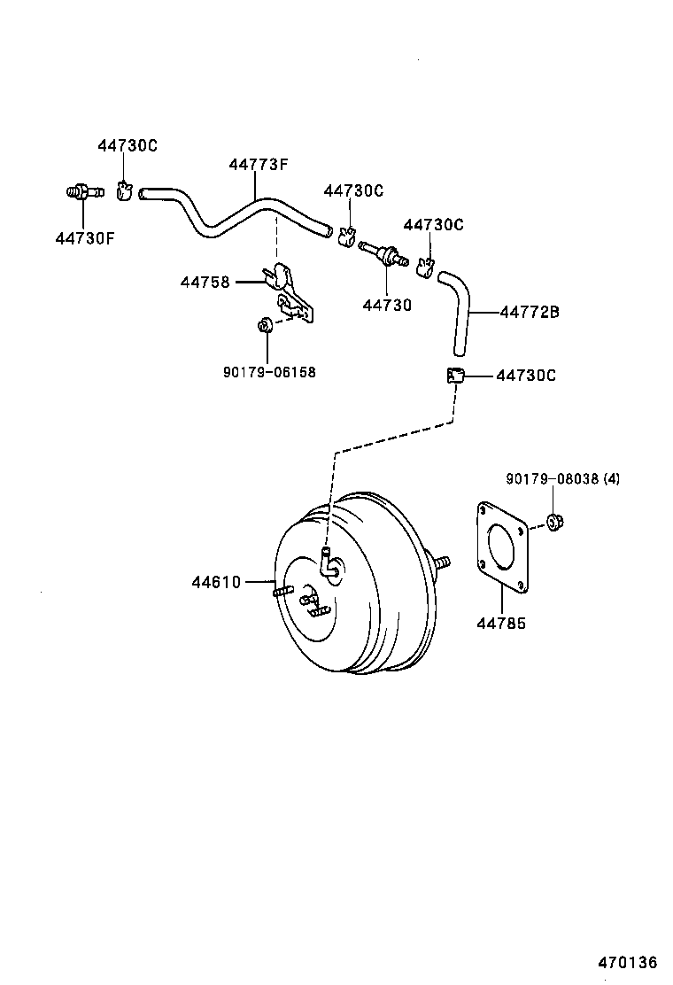  CAMRY JPP |  BRAKE BOOSTER VACUUM TUBE