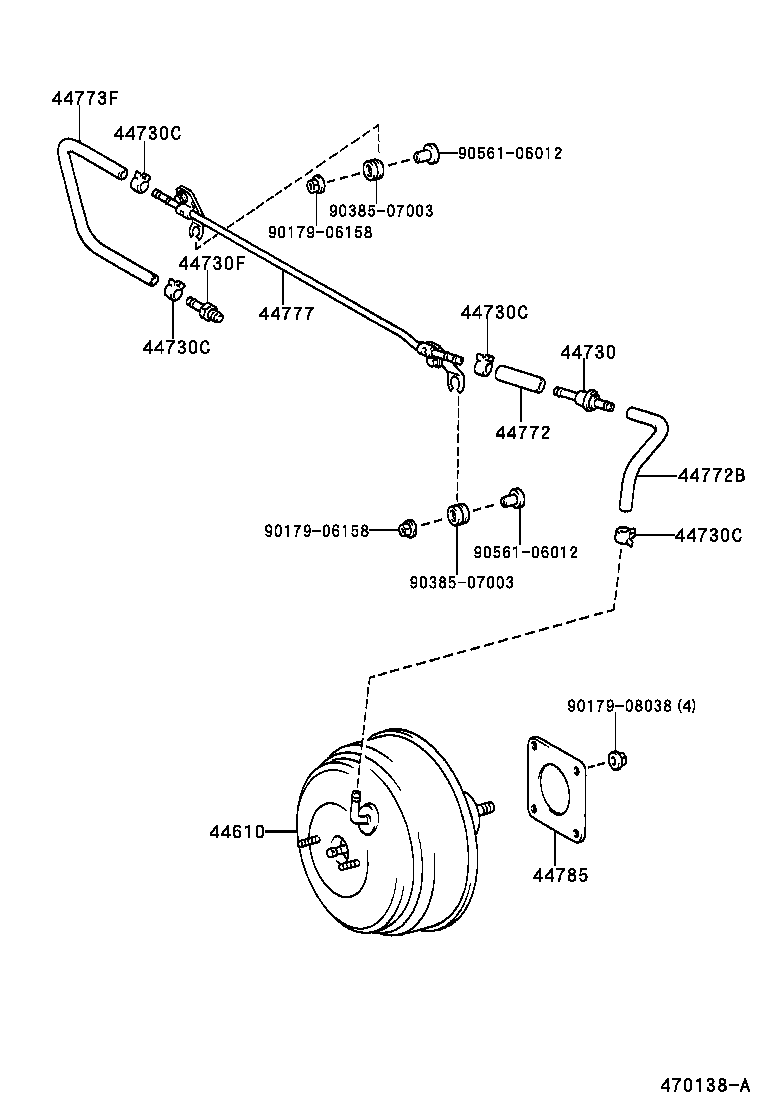  CAMRY JPP |  BRAKE BOOSTER VACUUM TUBE