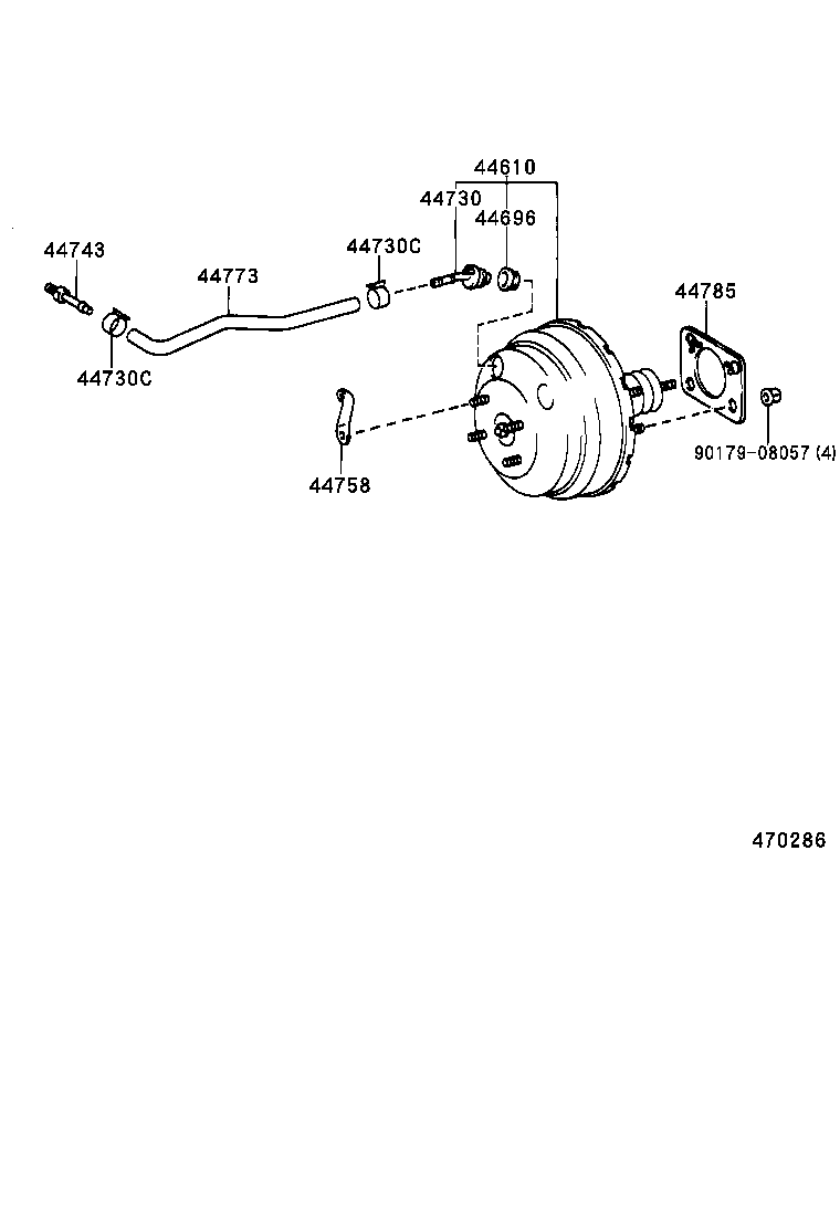  4RUNNER |  BRAKE BOOSTER VACUUM TUBE