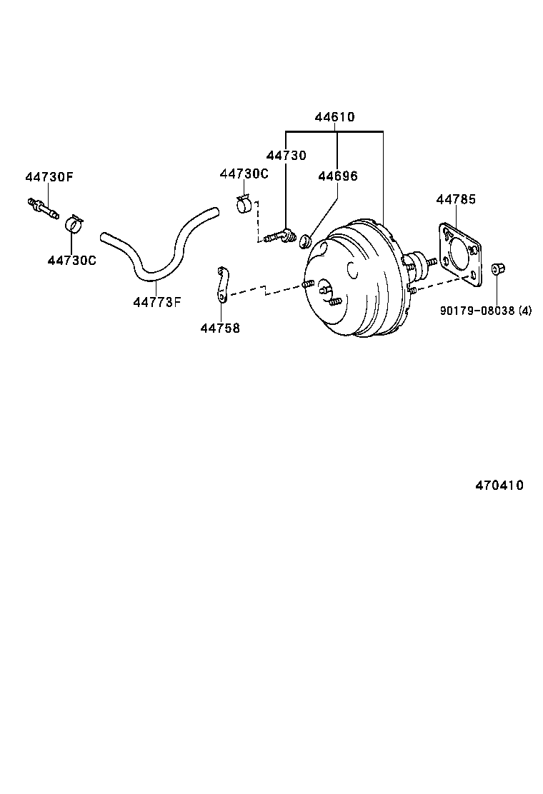  TACOMA |  BRAKE BOOSTER VACUUM TUBE