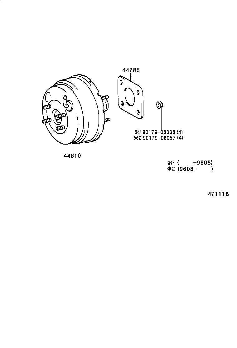  PREVIA |  BRAKE BOOSTER VACUUM TUBE