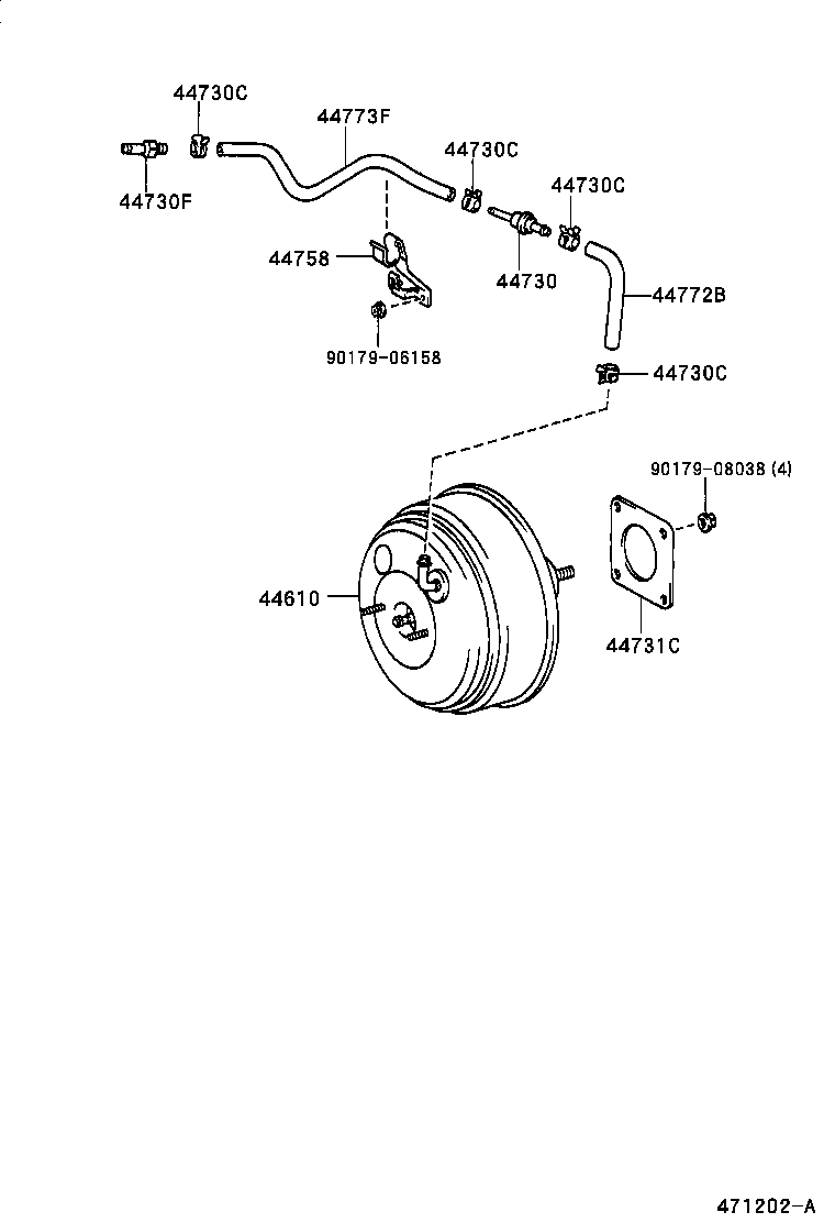  SOLARA |  BRAKE BOOSTER VACUUM TUBE