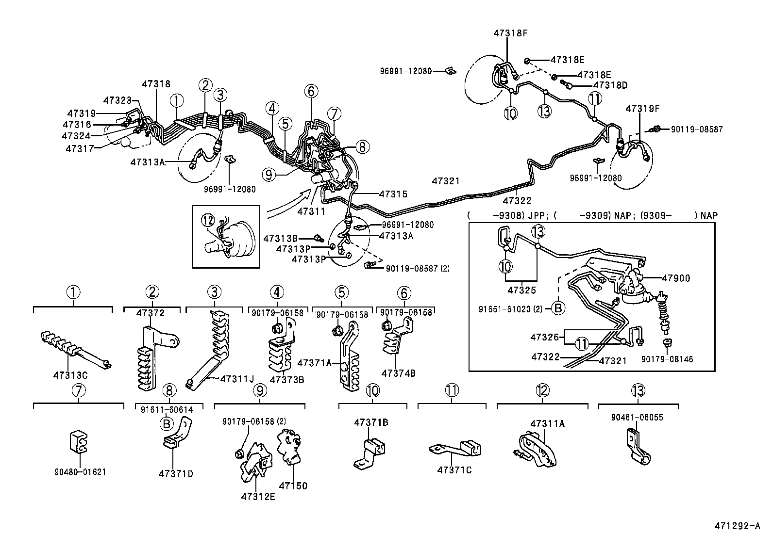  CAMRY JPP |  BRAKE TUBE CLAMP