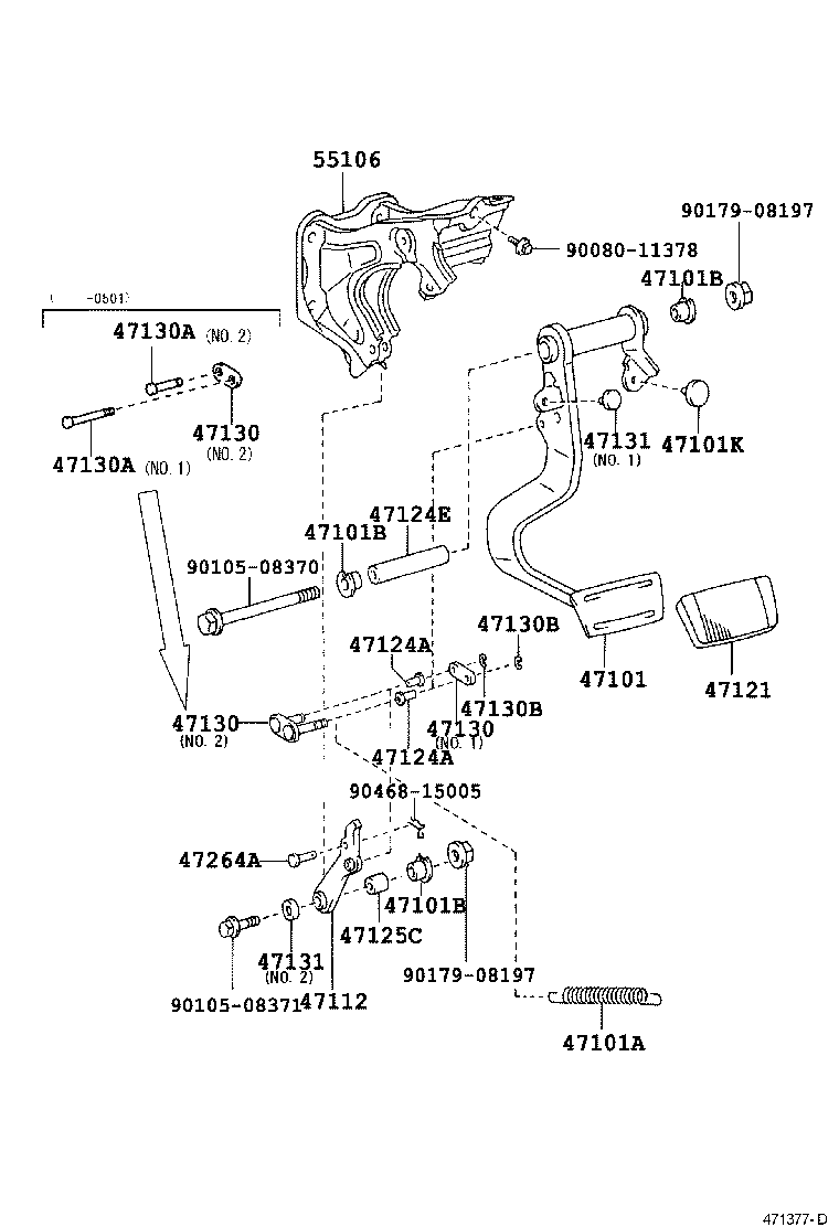  TUNDRA |  BRAKE PEDAL BRACKET