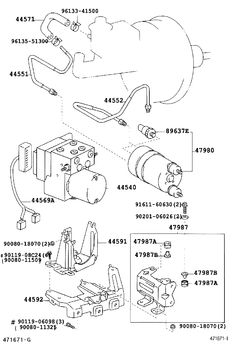  AVALON |  BRAKE TUBE CLAMP