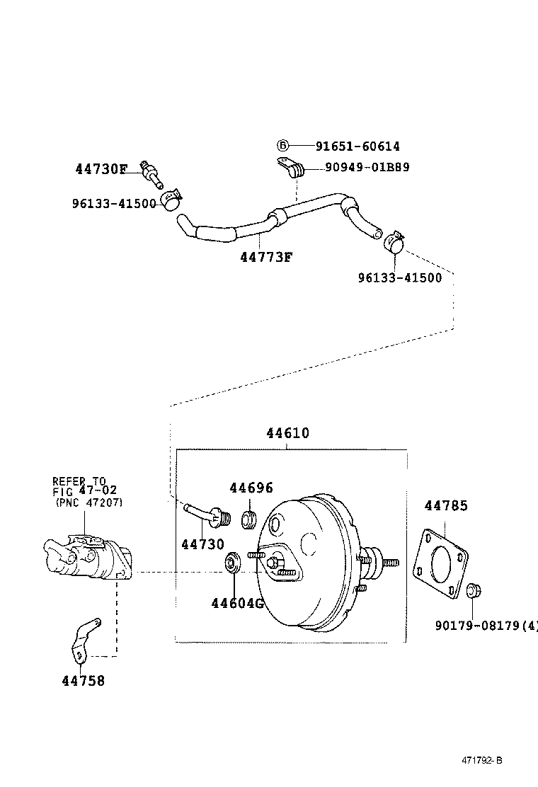  CELICA |  BRAKE BOOSTER VACUUM TUBE