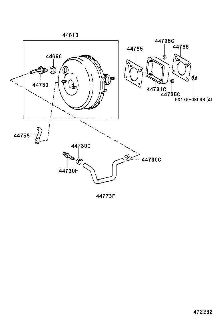  TACOMA |  BRAKE BOOSTER VACUUM TUBE