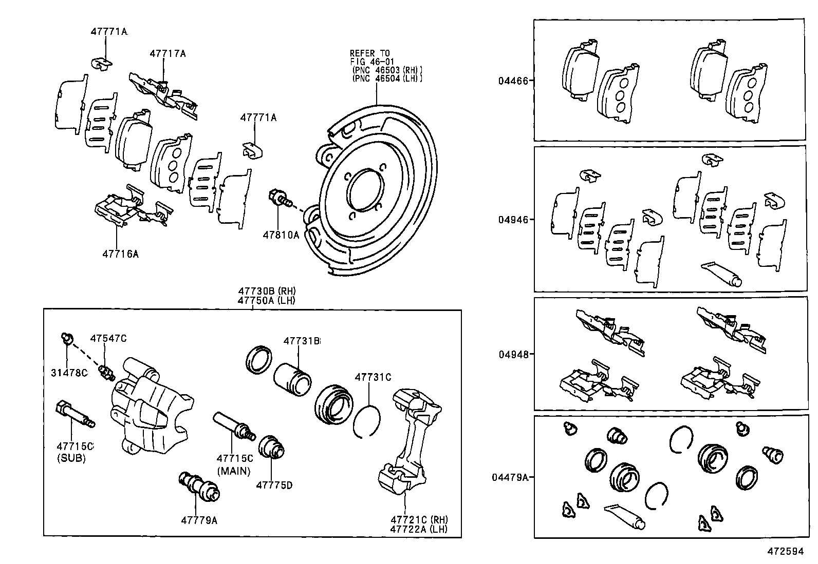  CAMRY JPP |  REAR DISC BRAKE CALIPER DUST COVER