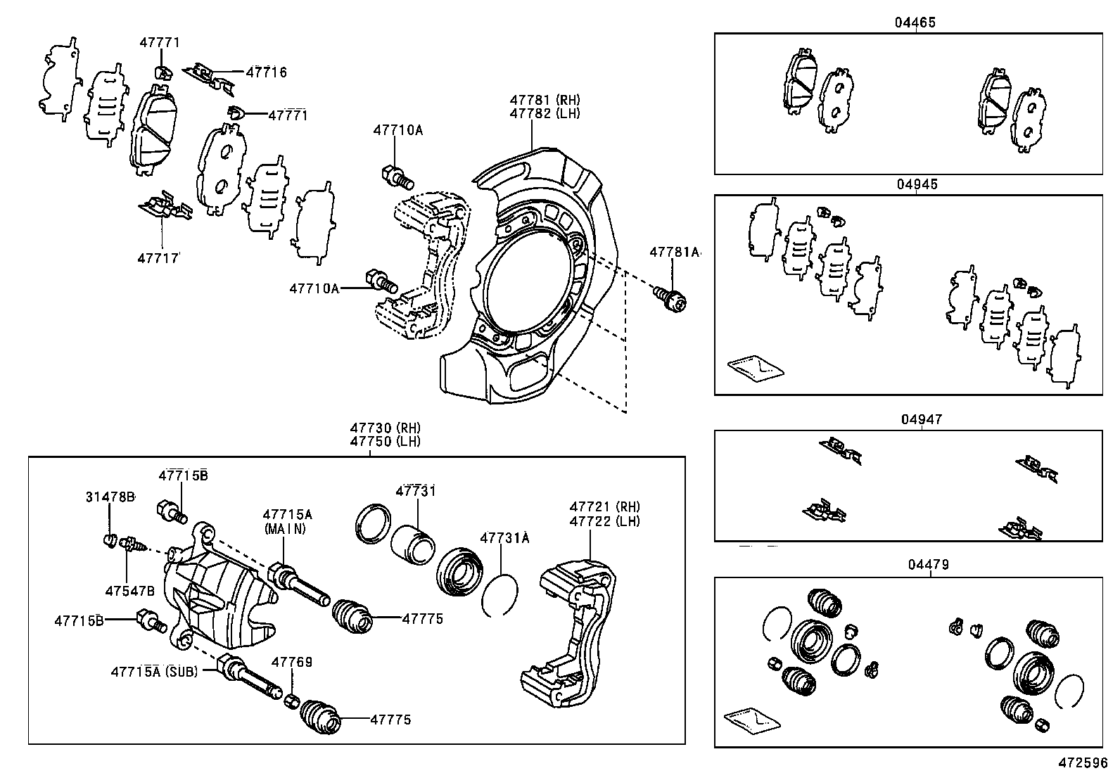  ES300 330 |  FRONT DISC BRAKE CALIPER DUST COVER