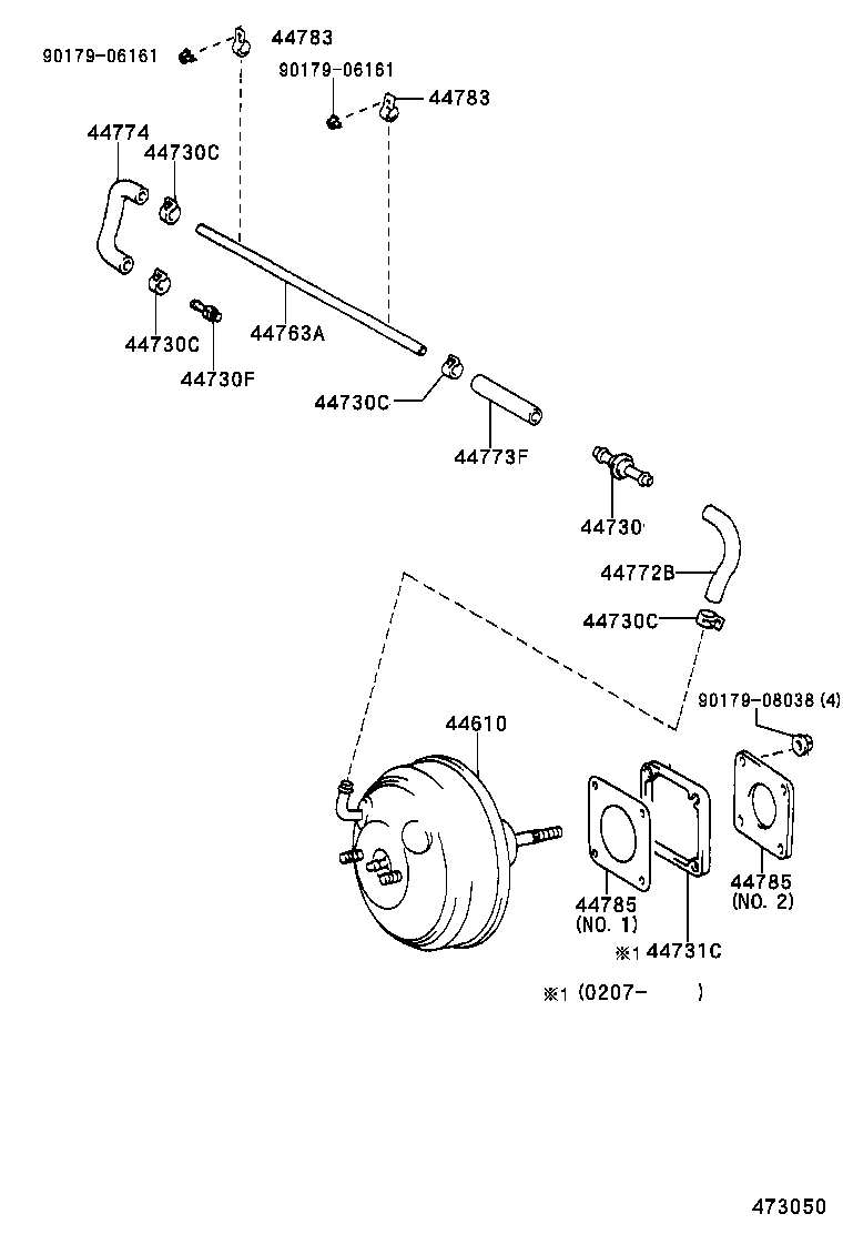  SIENNA |  BRAKE BOOSTER VACUUM TUBE