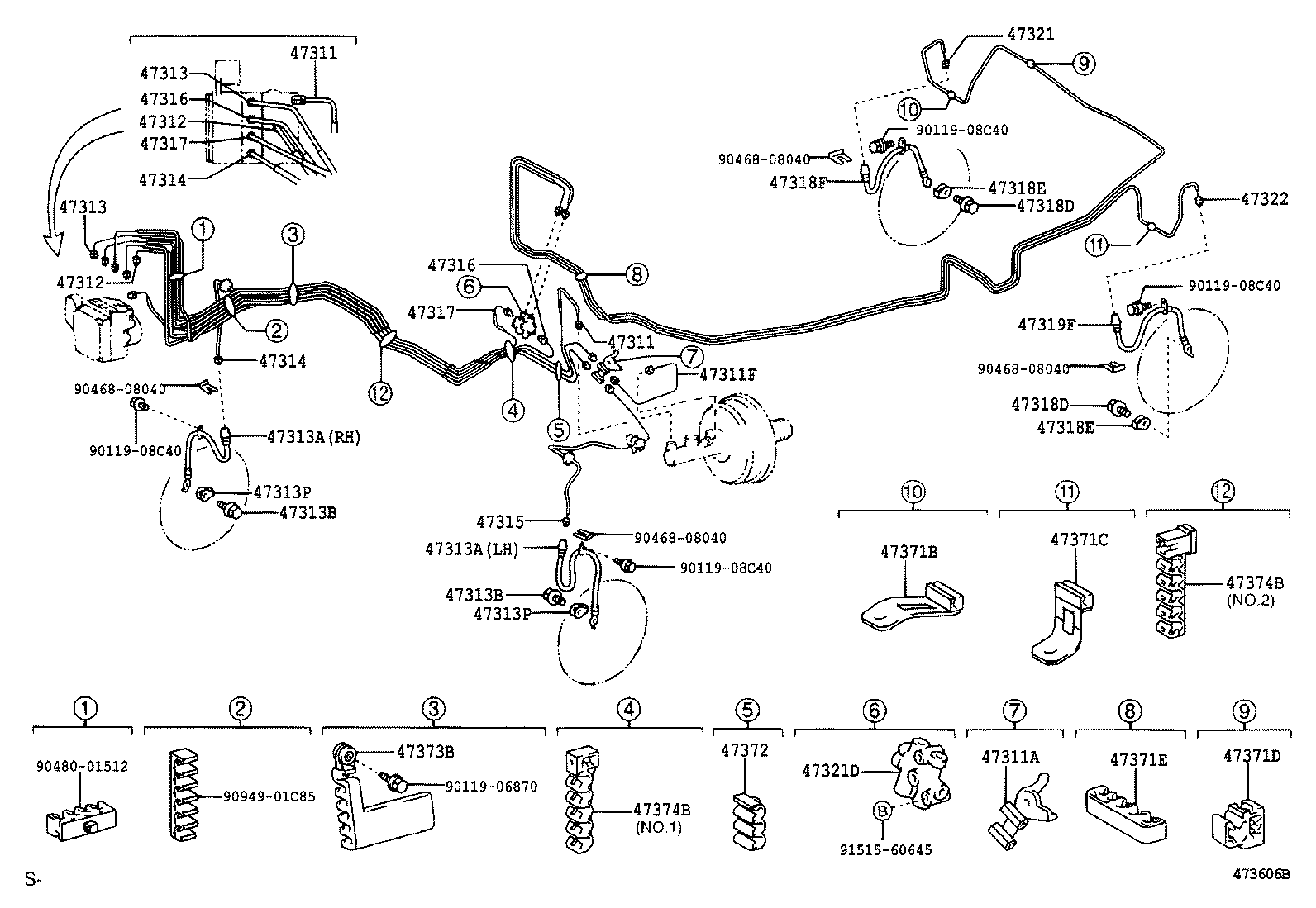  CAMRY JPP |  BRAKE TUBE CLAMP