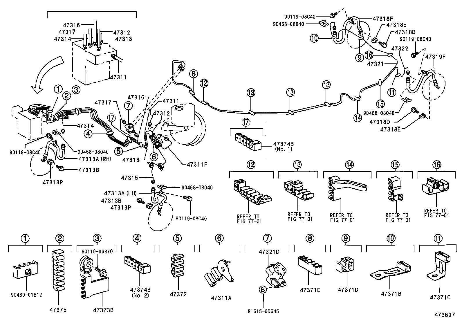  ES300 330 |  BRAKE TUBE CLAMP