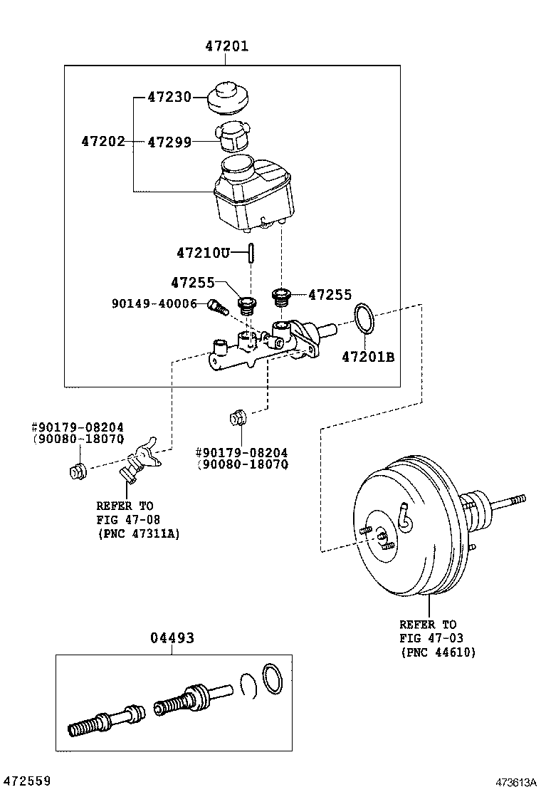  SOLARA |  BRAKE MASTER CYLINDER
