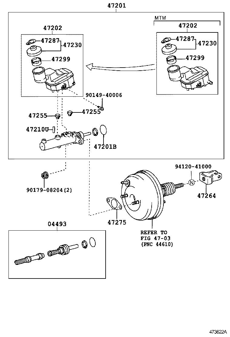  RAV4 |  BRAKE MASTER CYLINDER