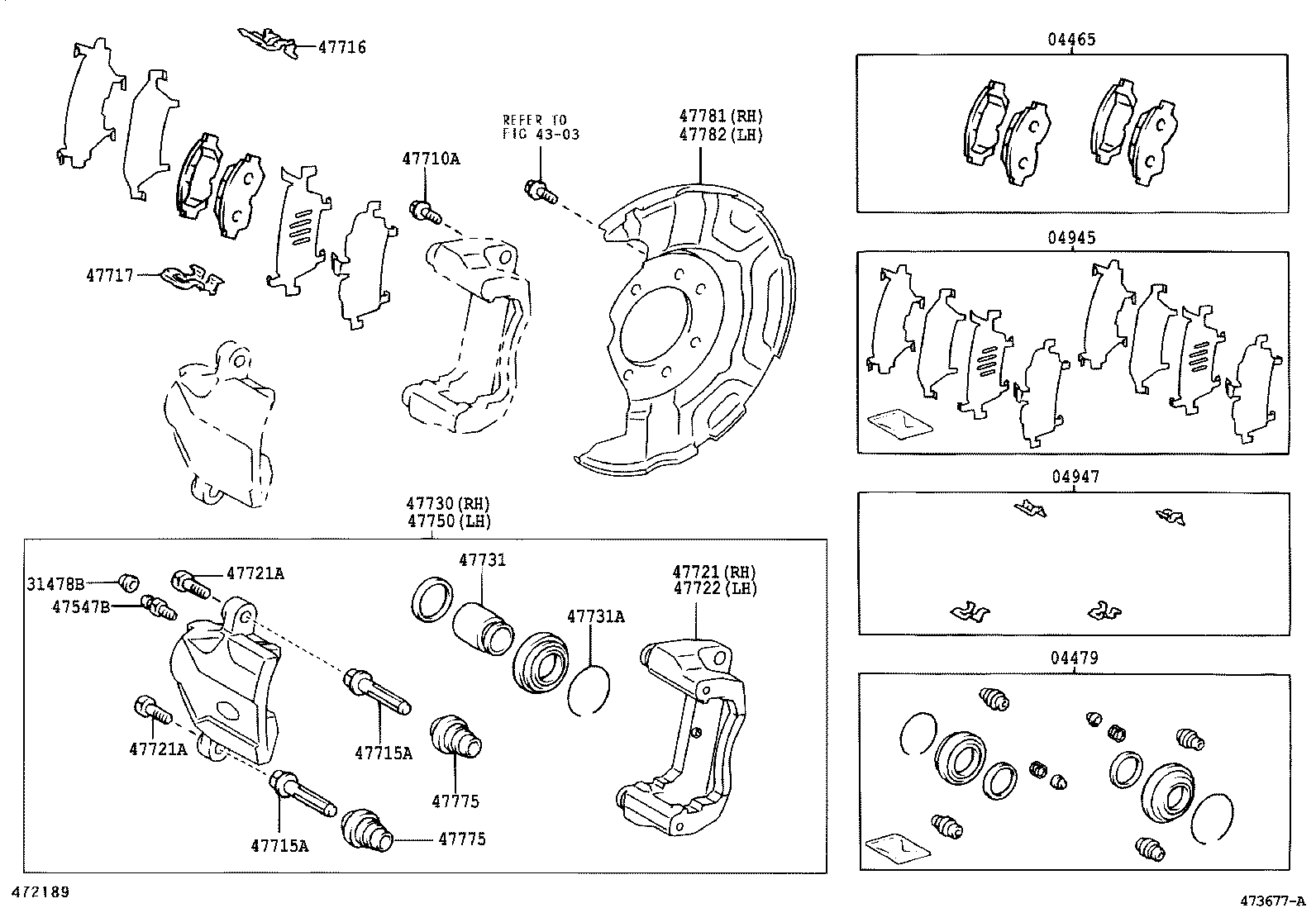  PRIUS |  FRONT DISC BRAKE CALIPER DUST COVER