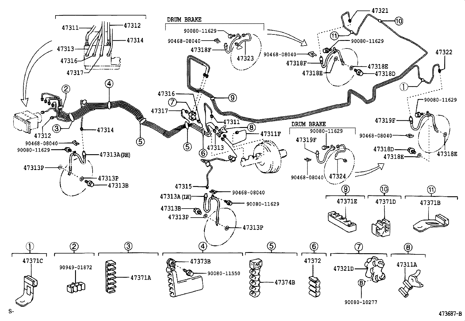  CAMRY NAP |  BRAKE TUBE CLAMP