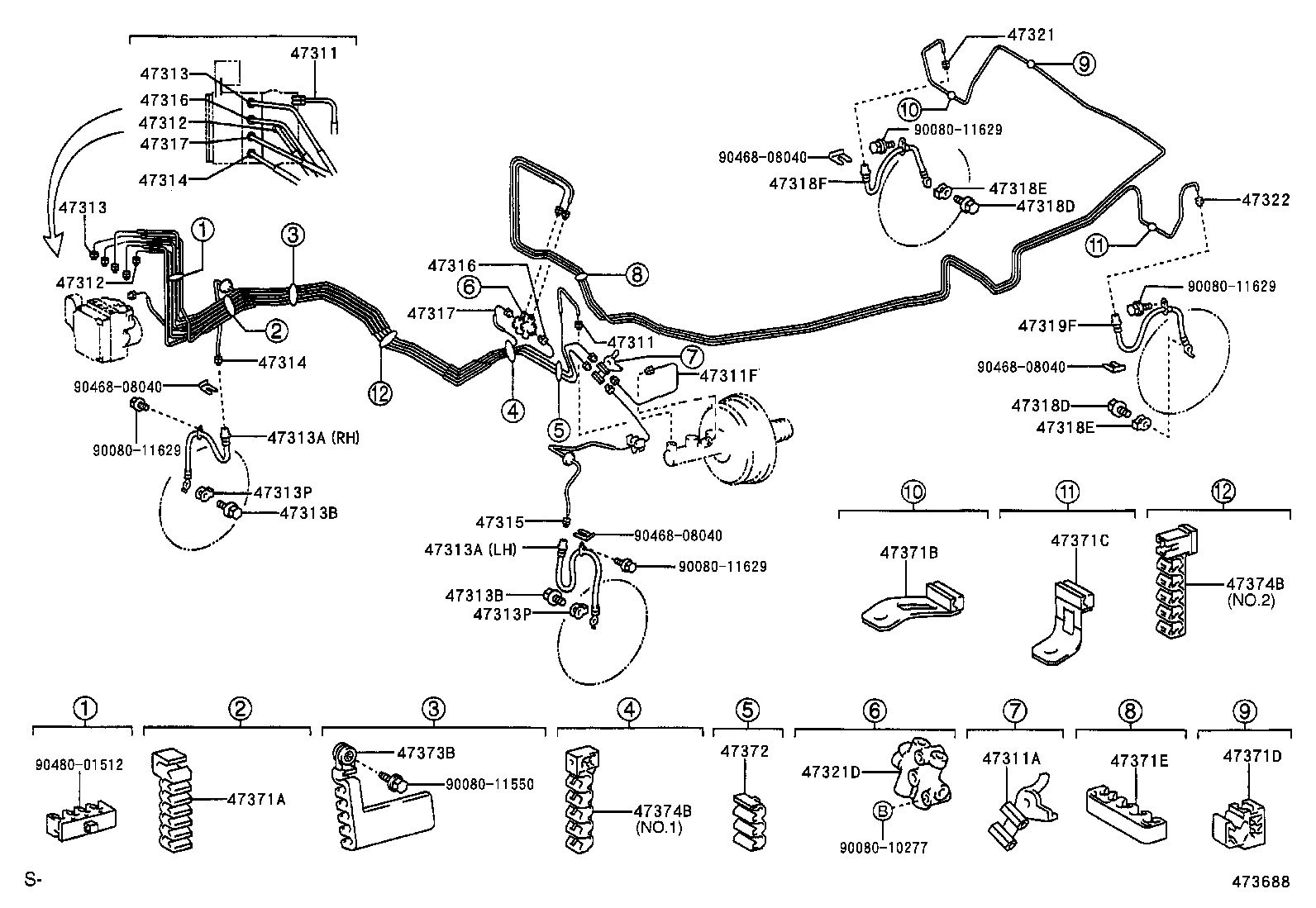  CAMRY NAP |  BRAKE TUBE CLAMP