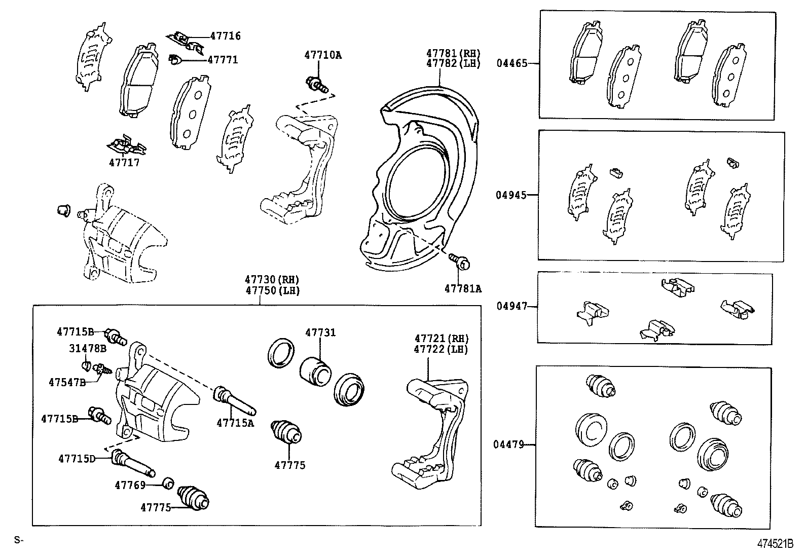  RX400H |  FRONT DISC BRAKE CALIPER DUST COVER