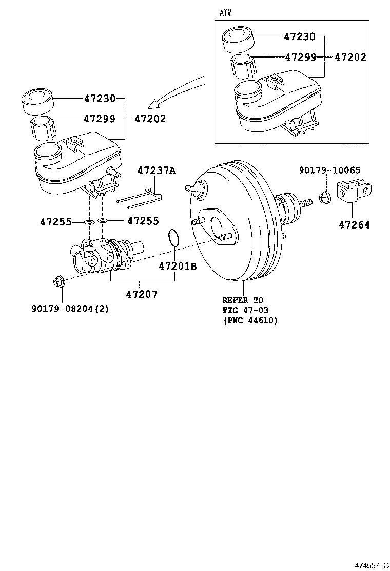  SCION XA |  BRAKE MASTER CYLINDER