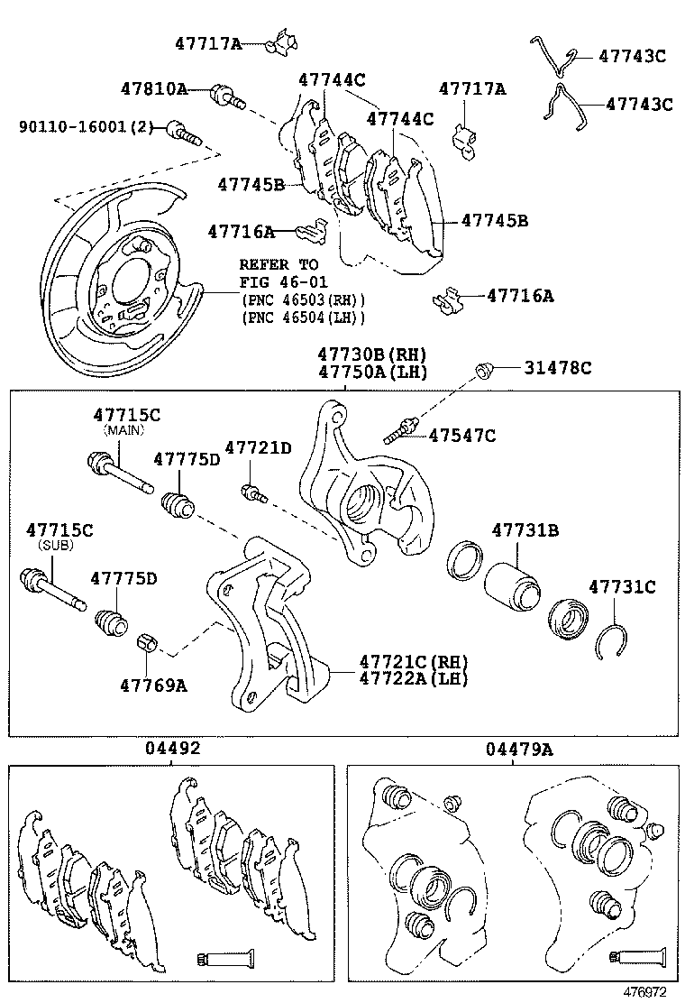  SC300 400 |  REAR DISC BRAKE CALIPER DUST COVER