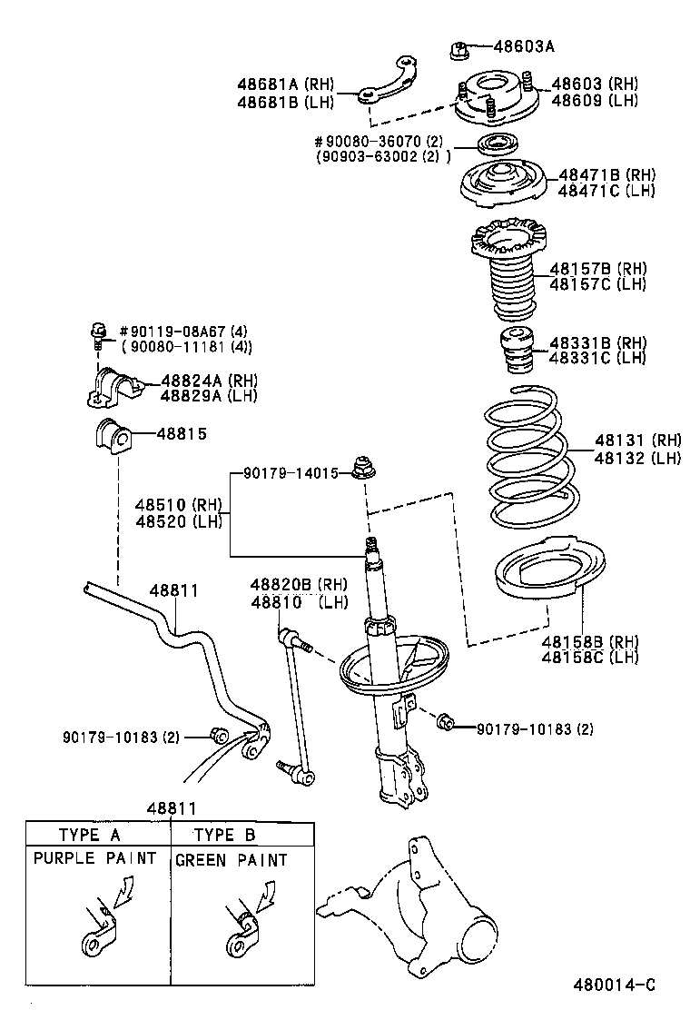  CAMRY NAP |  FRONT SPRING SHOCK ABSORBER