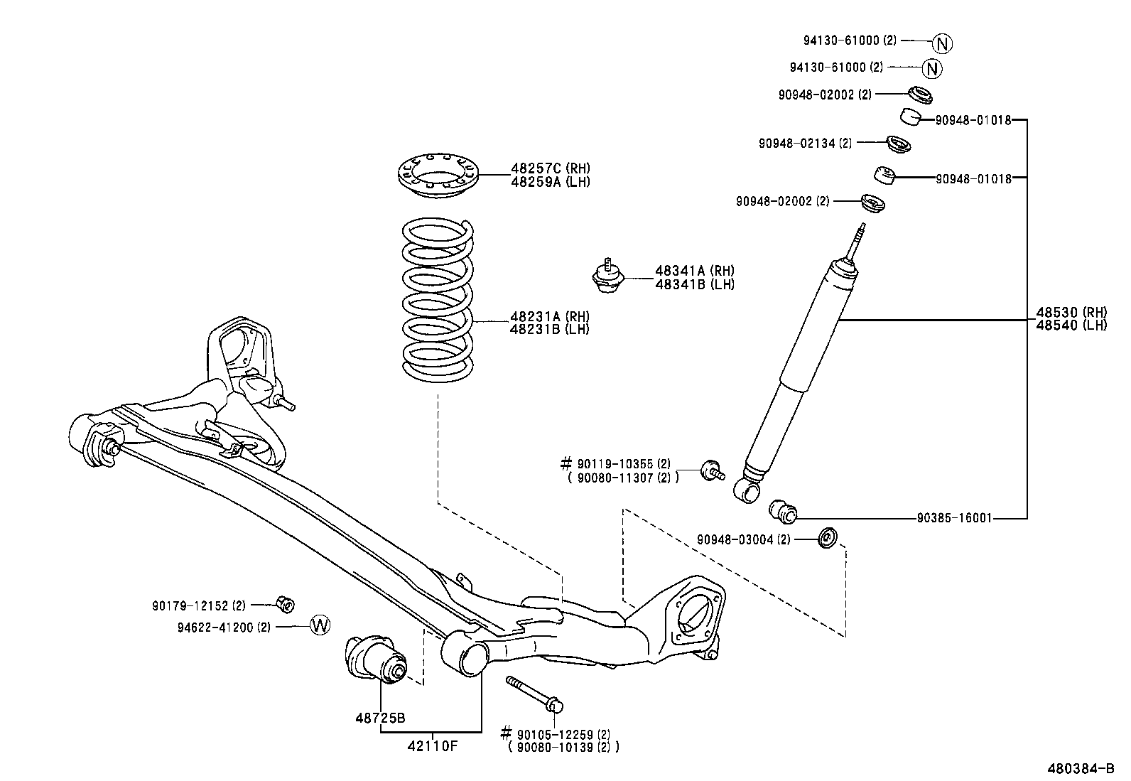  SIENNA |  REAR SPRING SHOCK ABSORBER