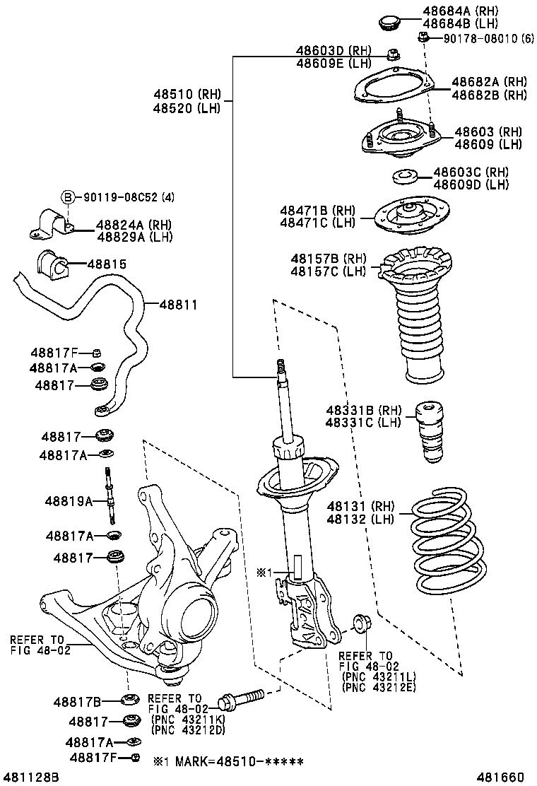  SCION XB |  FRONT SPRING SHOCK ABSORBER