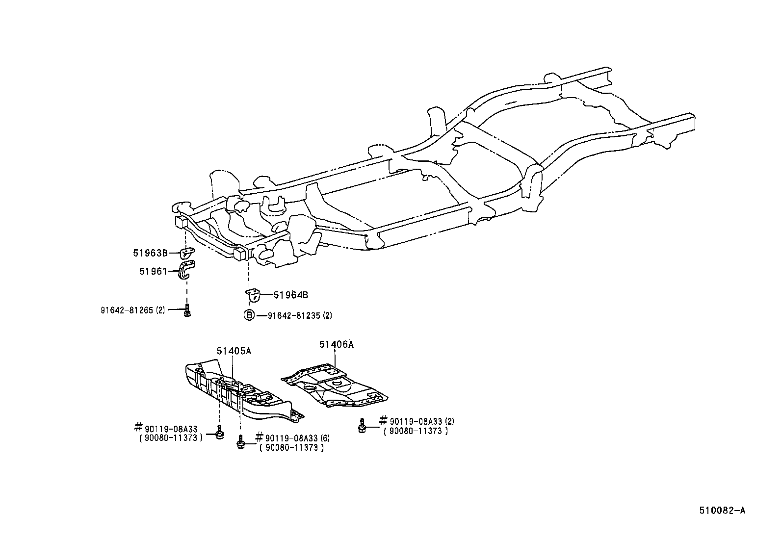  TACOMA |  SUSPENSION CROSSMEMBER UNDER COVER