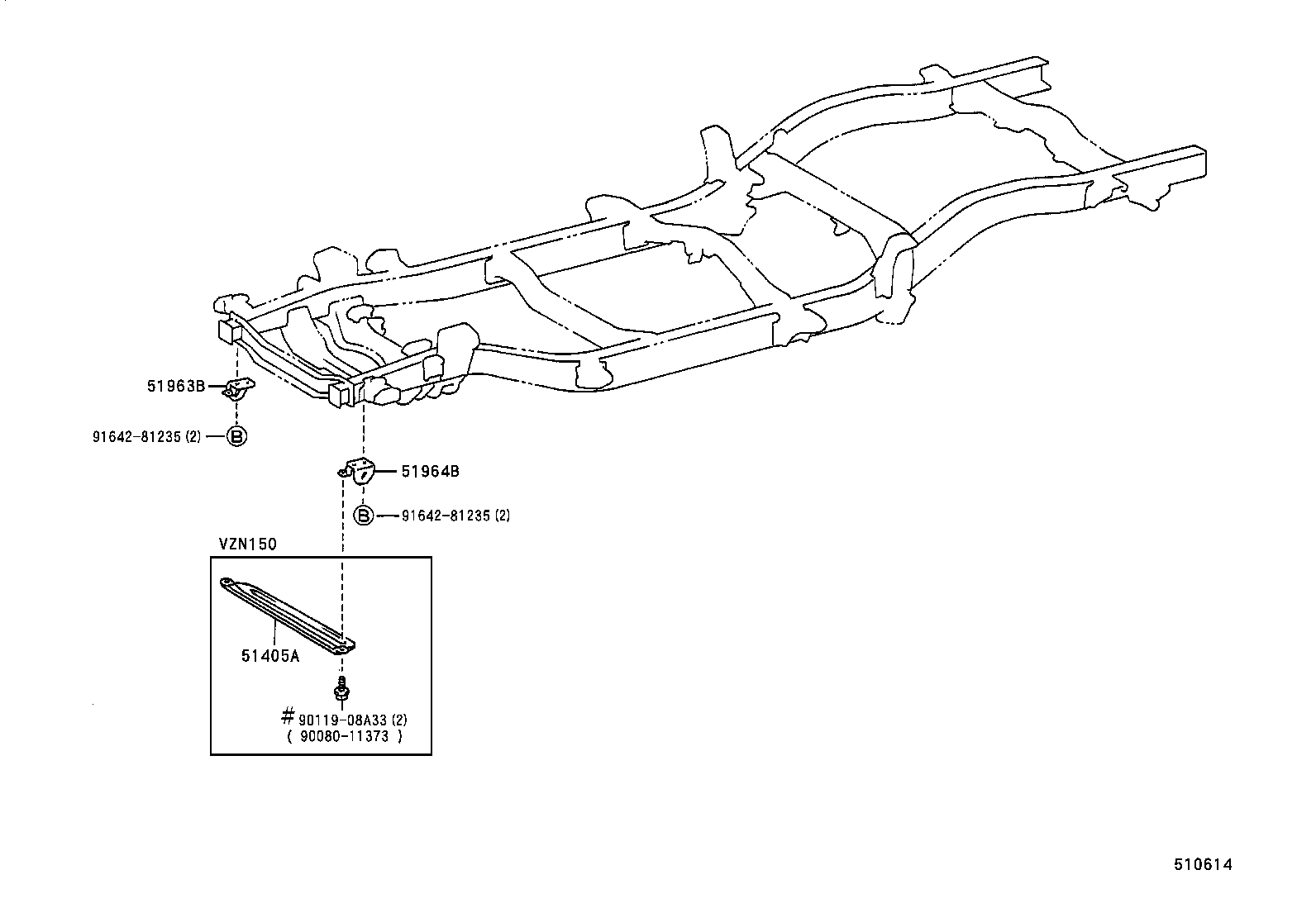  TACOMA |  SUSPENSION CROSSMEMBER UNDER COVER