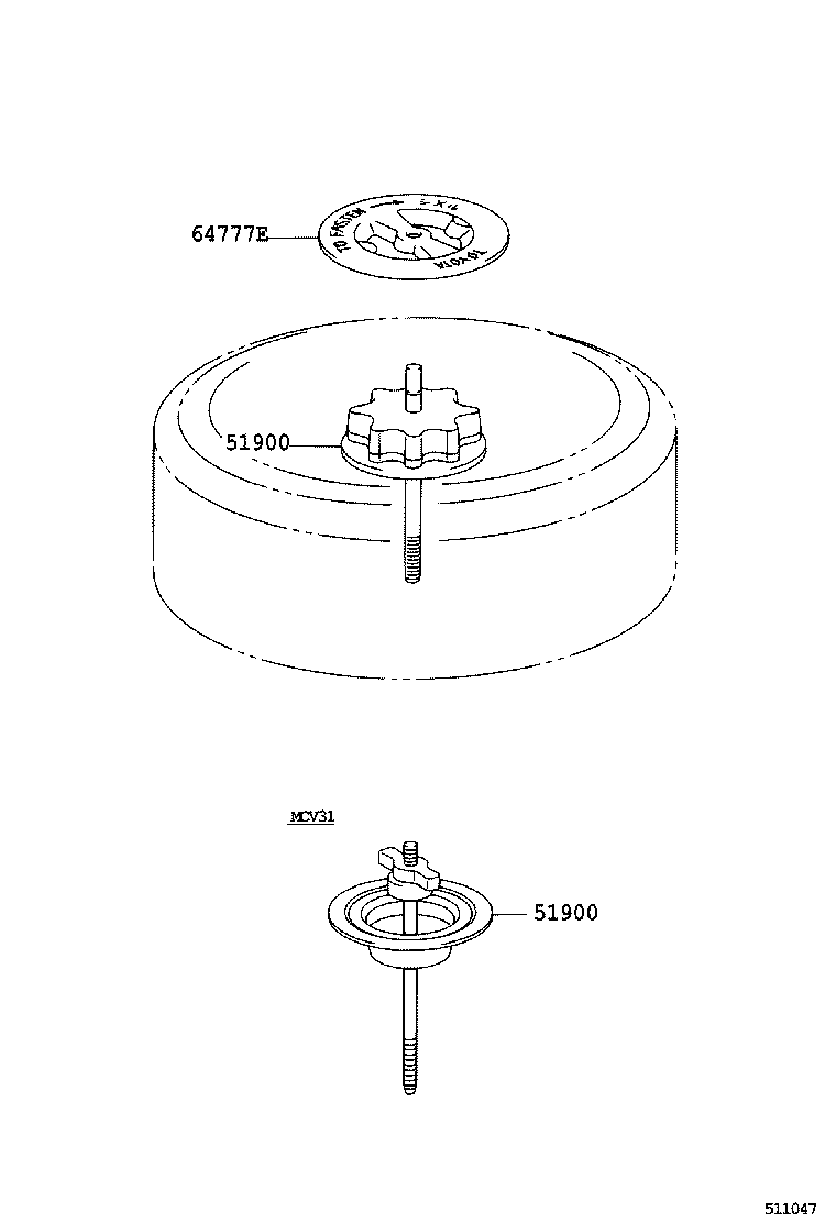  CAMRY JPP |  SPARE WHEEL CARRIER