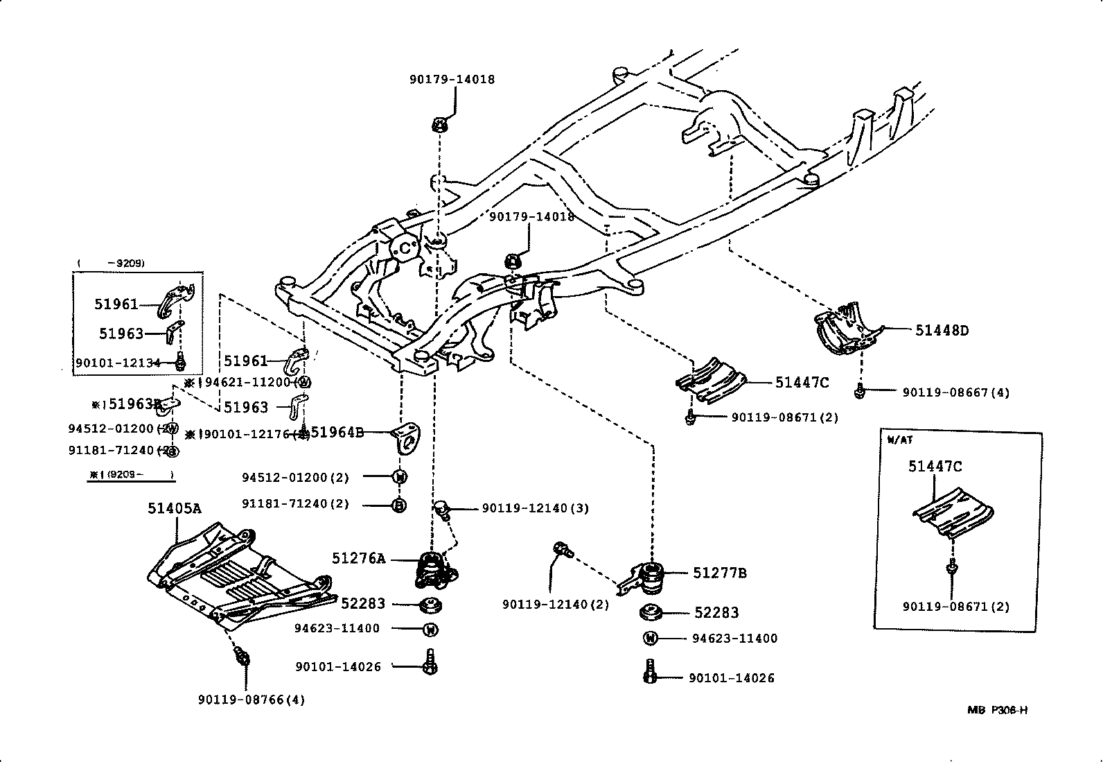  4 RUNNER TRUCK |  SUSPENSION CROSSMEMBER UNDER COVER