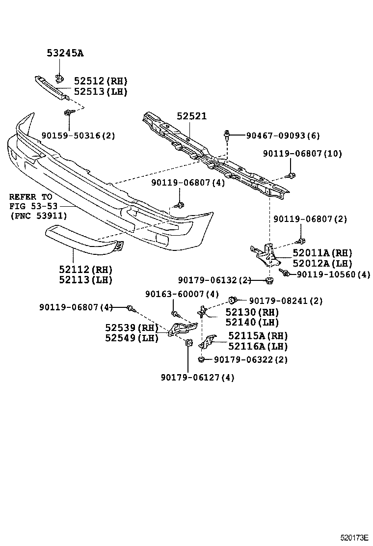  TACOMA |  FRONT BUMPER BUMPER STAY