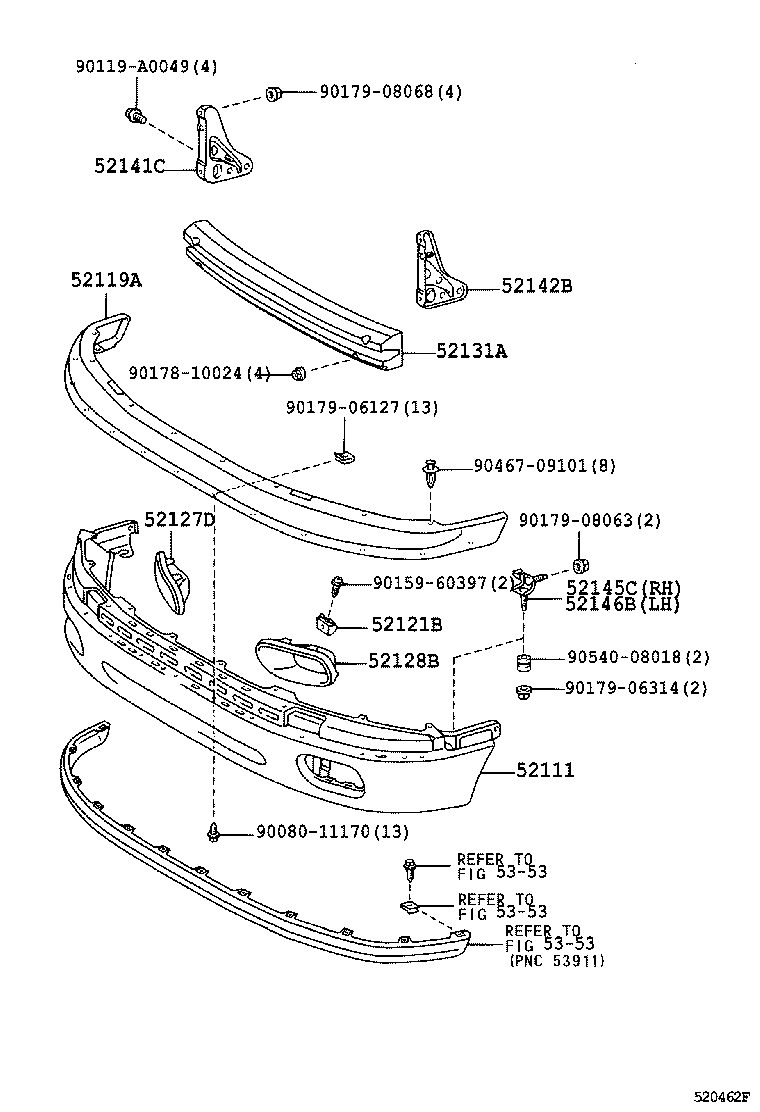  TUNDRA |  FRONT BUMPER BUMPER STAY